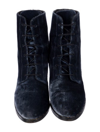 Freda Salvador Velvet Combat Boots