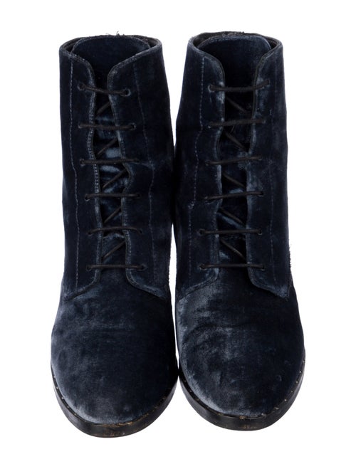 Freda Salvador Velvet Combat Boots