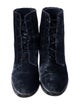 Freda Salvador Velvet Combat Boots