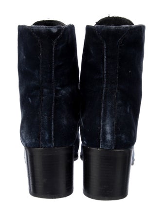 Freda Salvador Velvet Combat Boots