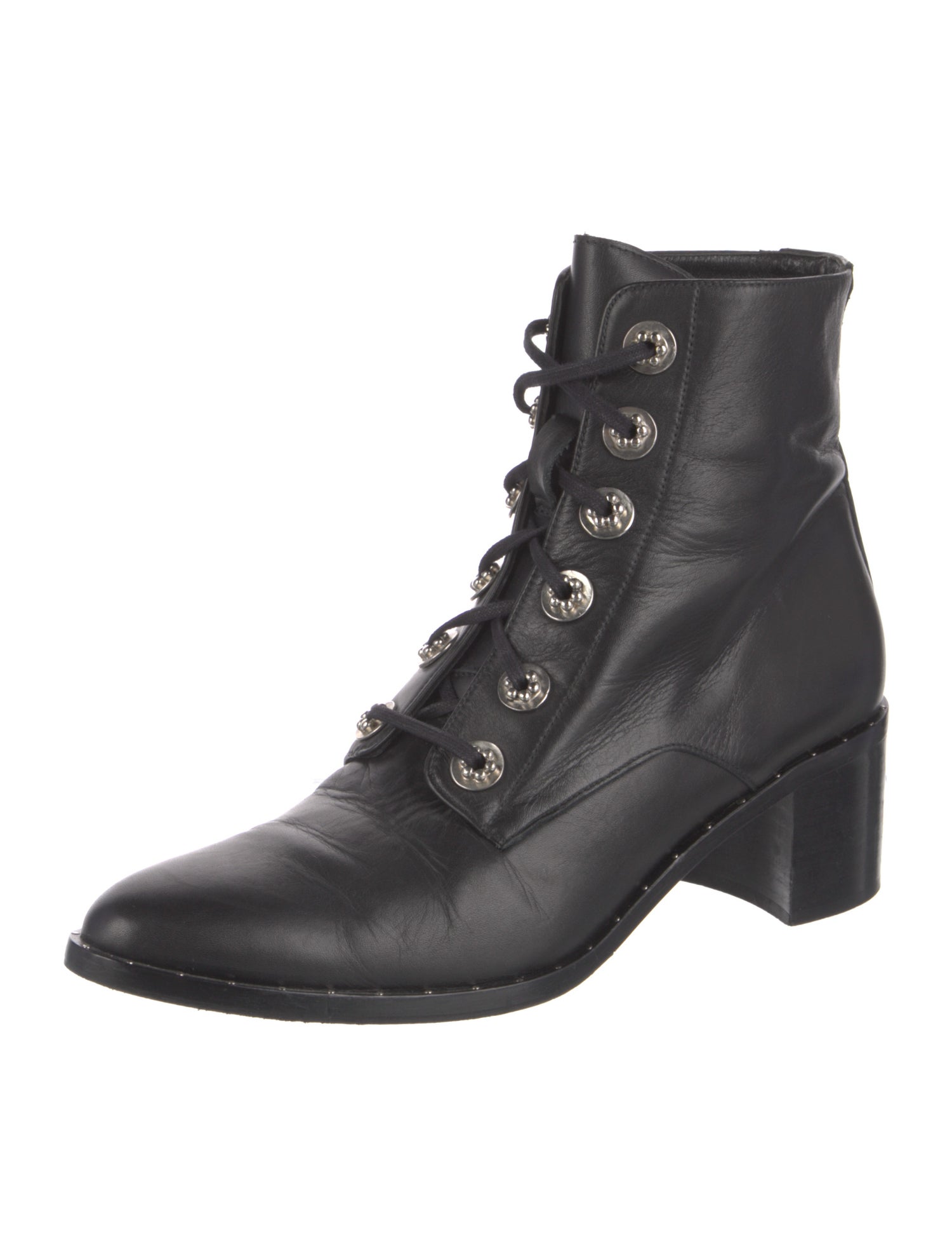 Freda Salvador Leather Combat Boots