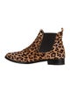 Freda Salvador Ponyhair Animal Print Chelsea Boots