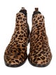 Freda Salvador Ponyhair Animal Print Chelsea Boots