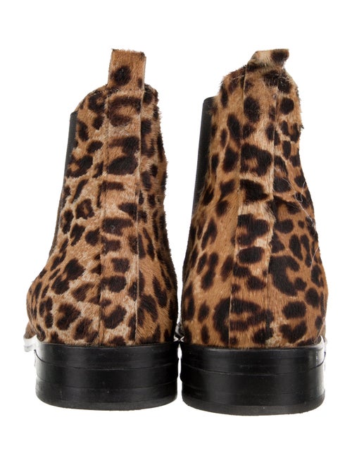 Freda Salvador Ponyhair Animal Print Chelsea Boots