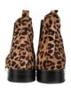 Freda Salvador Ponyhair Animal Print Chelsea Boots