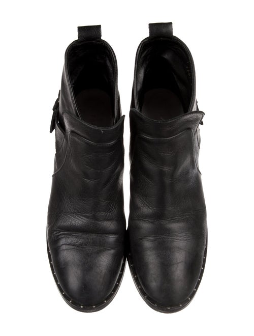 Freda Salvador Leather Studded Accents Chelsea Boots