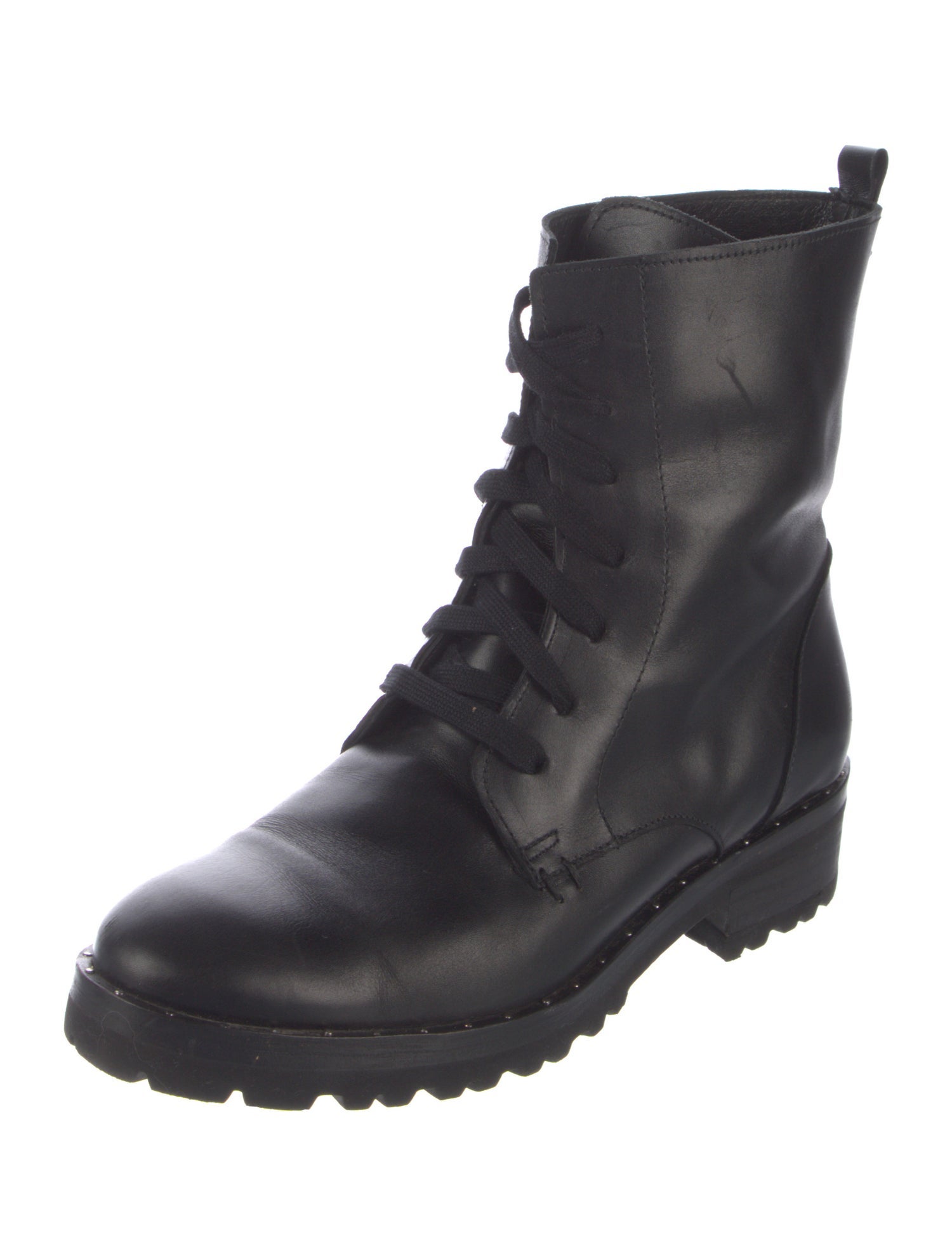 Freda Salvador Leather Combat Boots