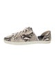 Freda Salvador Leather Animal Print Sneakers
