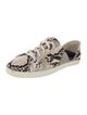 Freda Salvador Leather Animal Print Sneakers