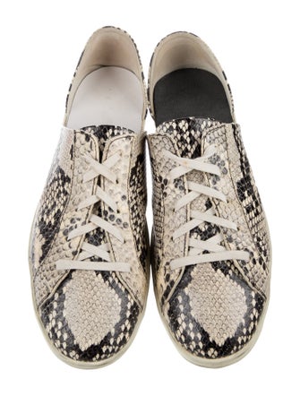 Freda Salvador Leather Animal Print Sneakers