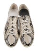 Freda Salvador Leather Animal Print Sneakers