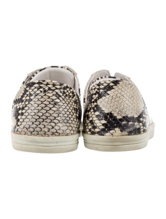 Freda Salvador Leather Animal Print Sneakers