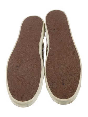 Freda Salvador Leather Animal Print Sneakers