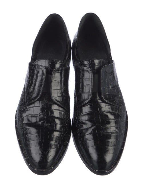 Freda Salvador Embossed Leather Animal Print D'Orsay Flats