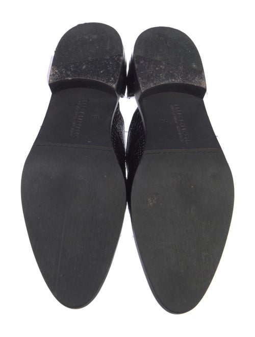 Freda Salvador Embossed Leather Animal Print D'Orsay Flats