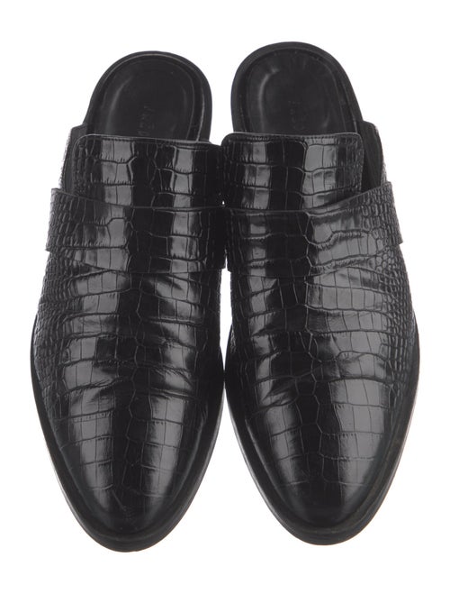 Freda Salvador Embossed Leather Mules