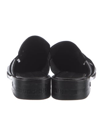 Freda Salvador Embossed Leather Mules