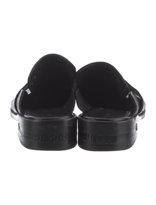 Freda Salvador Embossed Leather Mules