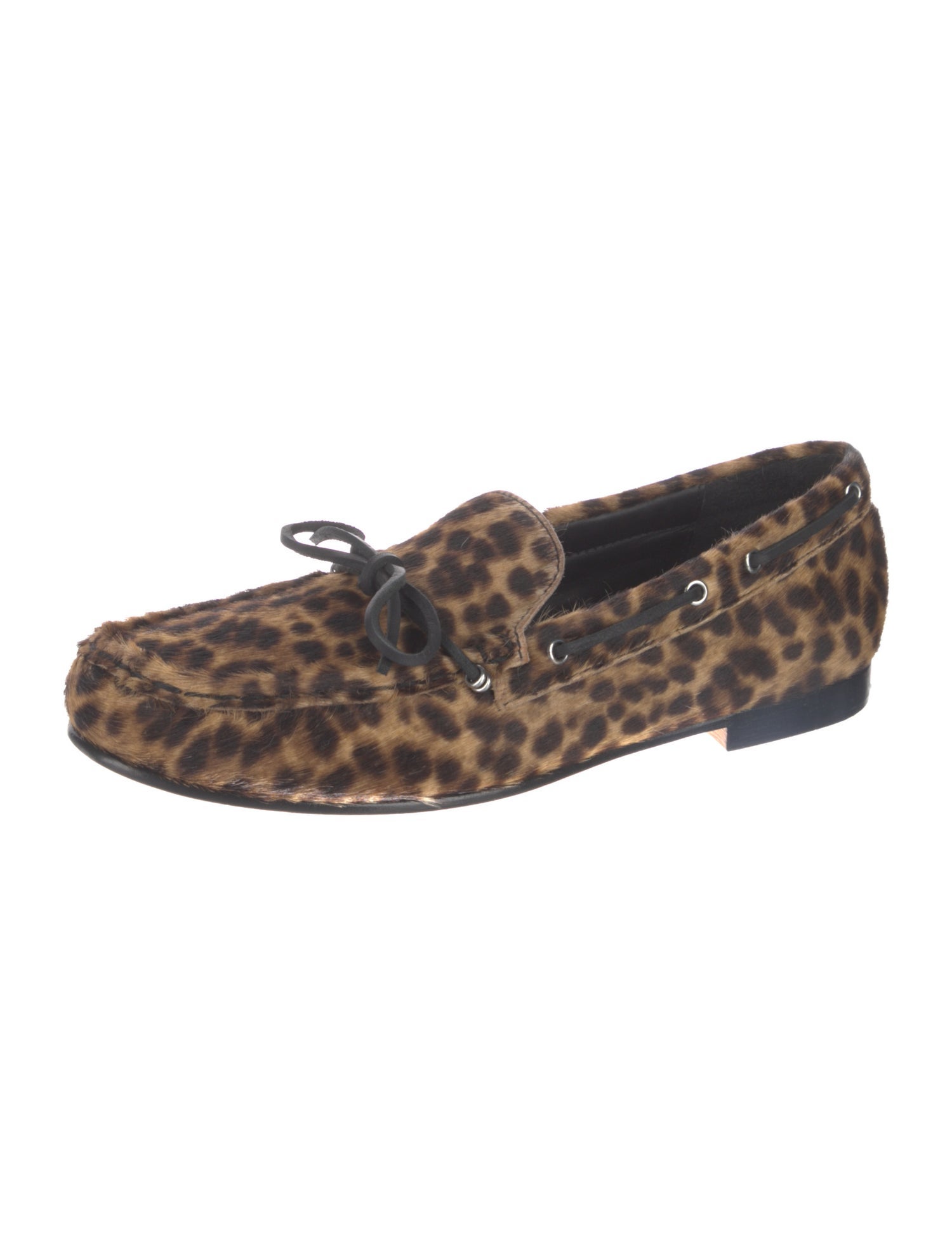 Freda Salvador Ponyhair Animal Print Loafers