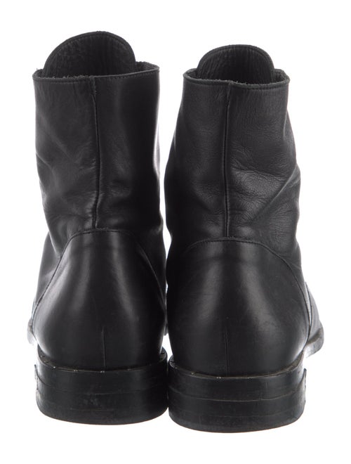 Freda Salvador Leather Studded Accents Combat Boots