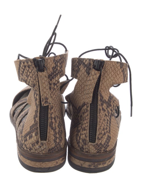 Freda Salvador Leather Animal Print Flats