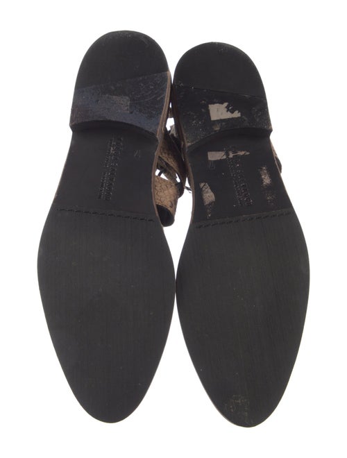 Freda Salvador Leather Animal Print Flats