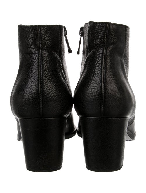 Freda Salvador Leather Chain-Link Accents Moto Boots