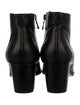 Freda Salvador Leather Chain-Link Accents Moto Boots