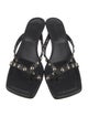 Freda Salvador Leather Studded Accents Slides