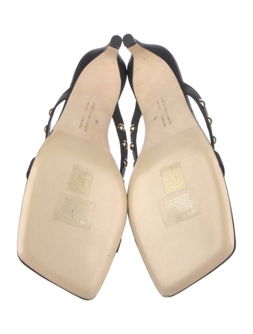 Freda Salvador Leather Studded Accents Slides