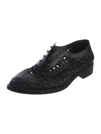 Freda Salvador Leather Studded Accents Oxfords