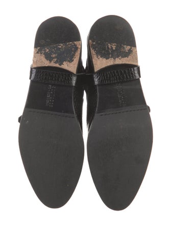 Freda Salvador Leather Fringe Trim Accent Boots