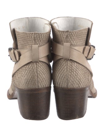 Freda Salvador Leather Animal Print Boots