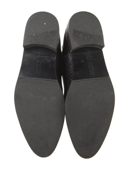 Freda Salvador Embossed Leather Studded Accents Chelsea Boots