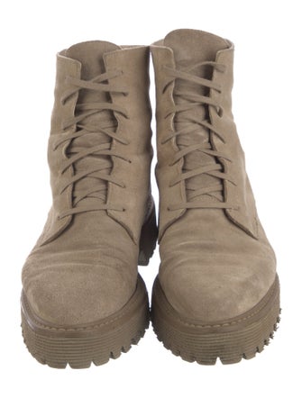 Freda Salvador Suede Combat Boots