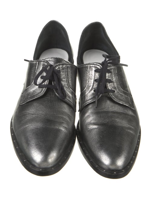 Freda Salvador Leather Studded Accents D'Orsay Flats