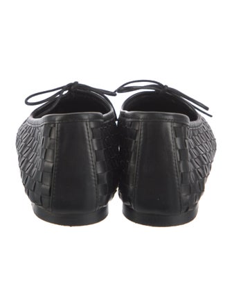 Freda Salvador Leather Bow Accents Loafers