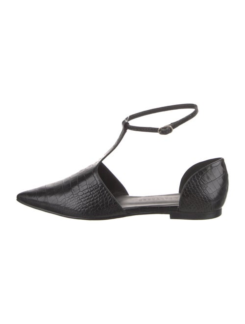 Freda Salvador Crocodile Animal Print D'Orsay Flats