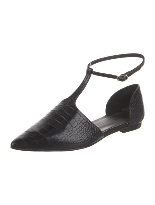 Freda Salvador Crocodile Animal Print D'Orsay Flats