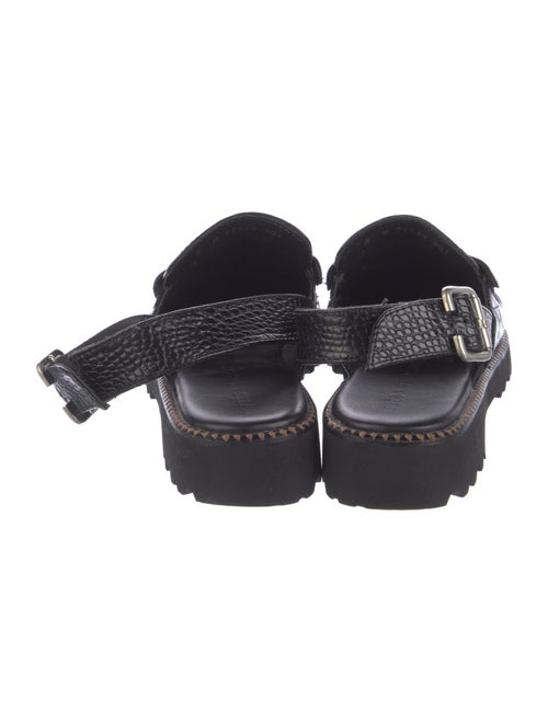 Freda Salvador Embossed Leather Cutout Accent Slingback Flats