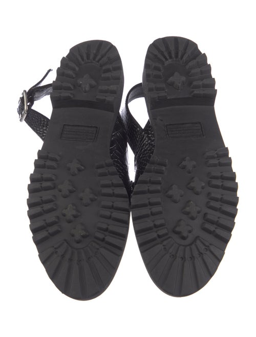 Freda Salvador Embossed Leather Cutout Accent Slingback Flats