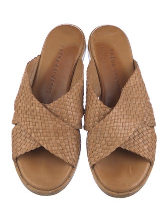 Freda Salvador Leather Studded Accents Slides