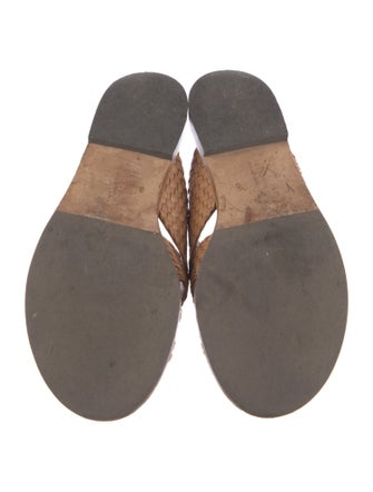 Freda Salvador Leather Studded Accents Slides