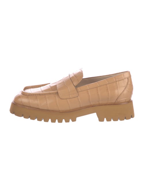 Freda Salvador Embossed Leather Loafers