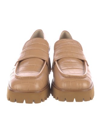 Freda Salvador Embossed Leather Loafers