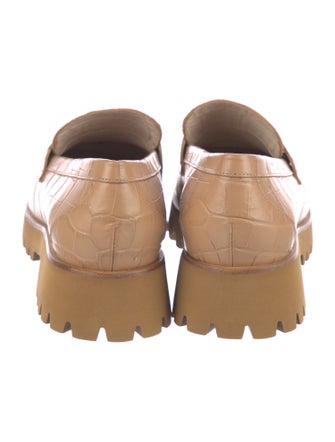 Freda Salvador Embossed Leather Loafers