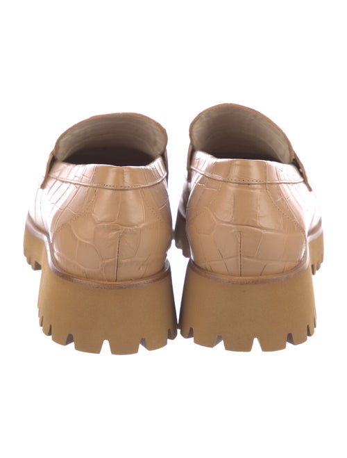 Freda Salvador Embossed Leather Loafers