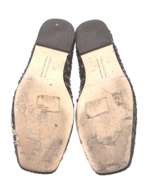 Freda Salvador Leather Bow Accents Flats