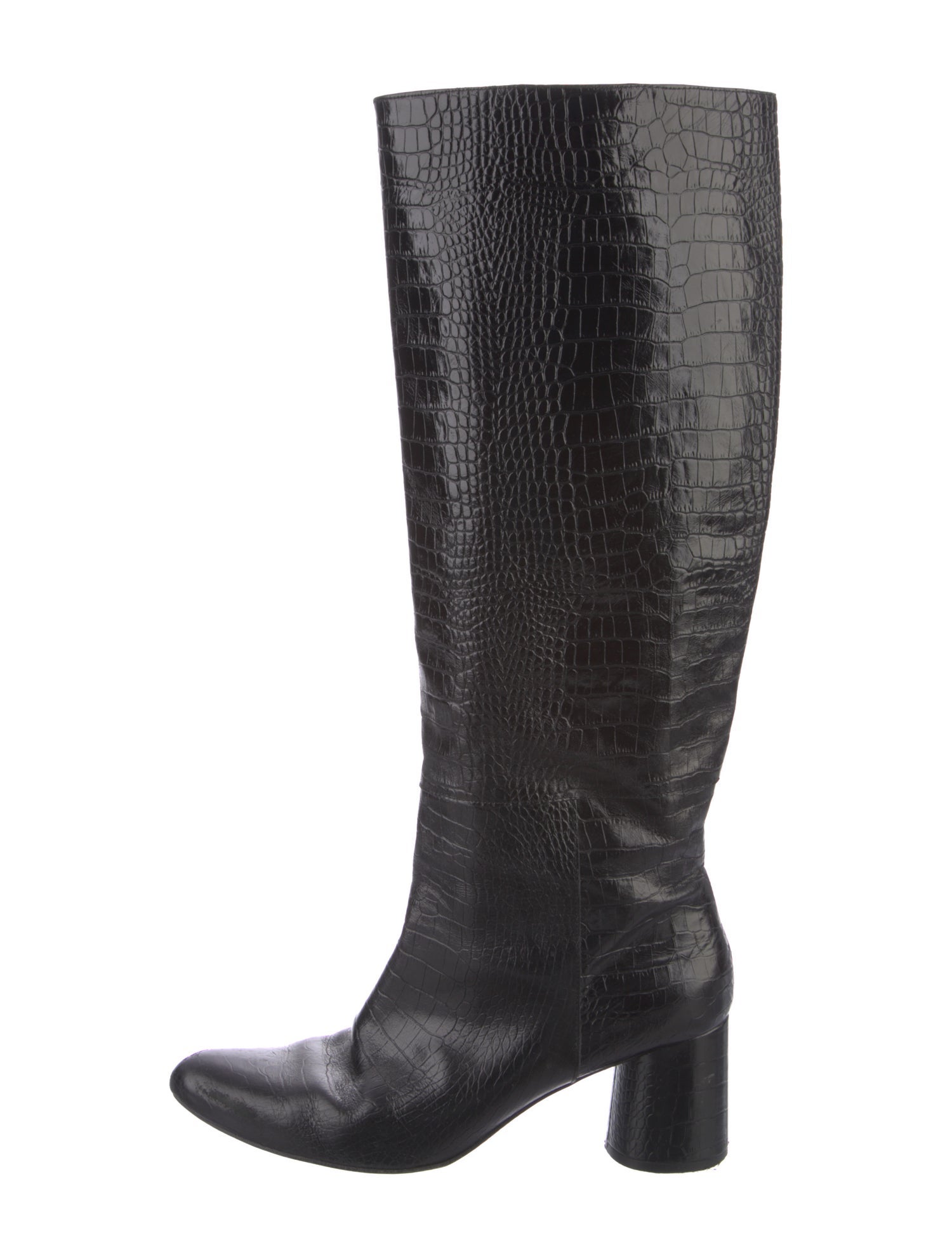 Freda Salvador Embossed Leather Riding Boots
