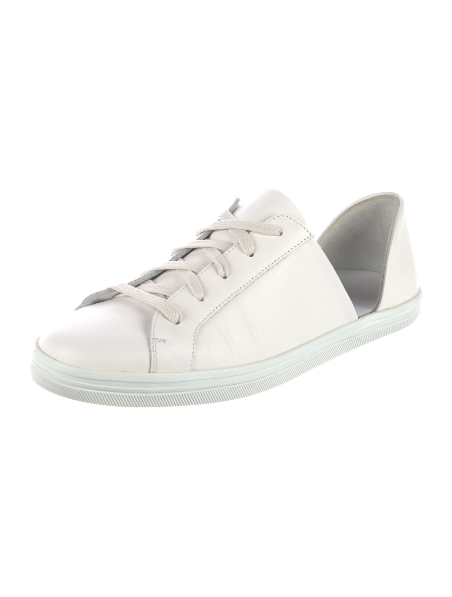 Freda Salvador Leather Cutout Accent Sneakers